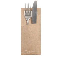 Cutlery bags with white napkin 20 x 8.5 cm 520 pcs