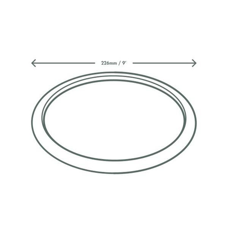 Sugar cane round plate natural 22,6 cm 50 pcs.