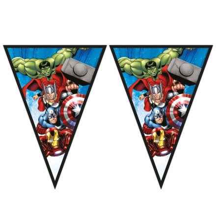 Girlanda flagi papierowe "Avengers" 2,3 m 1 szt.