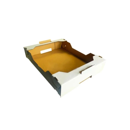 Karton transportowy z rantem, składany, na wypieki, 32 x 21 x 8 cm, 50 szt.