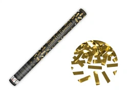 Konfetti tuba strzelająca "Golden", 60 cm, 1 szt.