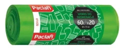 Green Glass Recycling Bags Paclan 60L 20 pcs