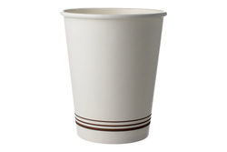 White paper cup with dispersion coating 250 ml, 50 pcs.