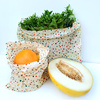 Beeswax bags “Polka Dots” L 23×32 cm, 1 pc