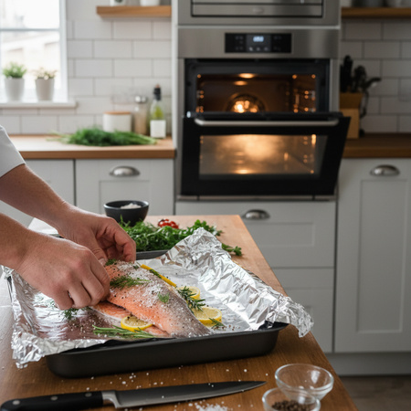 Embossed aluminium foil Paclan, width 29 cm, length 18 m, 1 pc