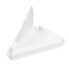 Triangular pizza container white 18 x 23 x 3 cm 100 pcs.