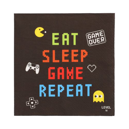 3-layer napkins "Gamer" 1/4 33 x 33 cm 20 pcs.