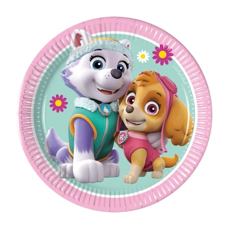 Paper plates "PAW Patrol Sky & Everest", 20 cm, 8 pcs