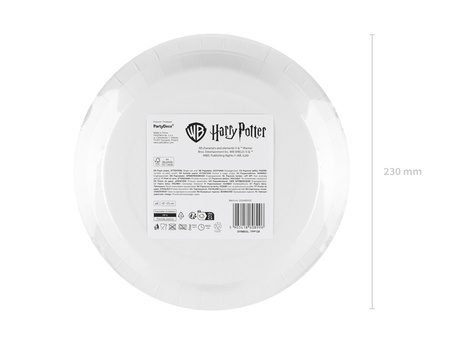 Talerze papierowe "Harry Potter", 23 cm, 6 szt.