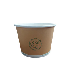 Paper bowl brown dispersion 500 ml ¶r. 115 mm 50 pcs.