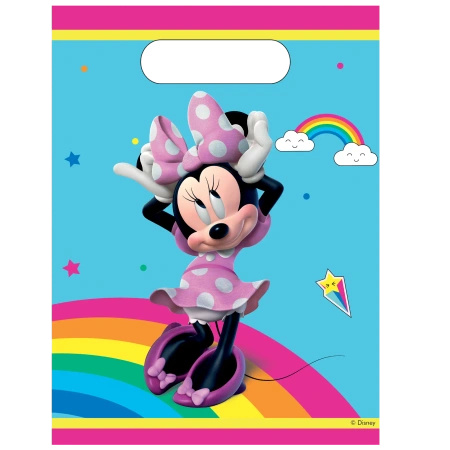 Torebki foliowe "Minnie Mouse" 17 x 23 cm 6 szt.