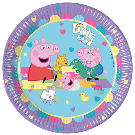 Paper plates "Peppa Pig", 23 cm, 8 pcs