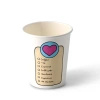 Kubek papierowy dyspersja "Coffeelove" 250 ml, śr. 80 mm 50 szt.