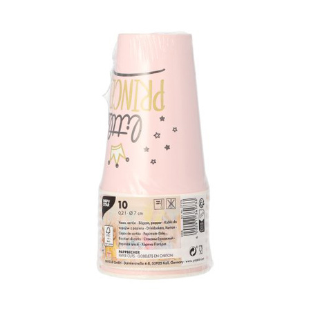 Paper cup "Little Princess" 200 ml, 70 mm dia 10 pcs.