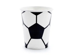 Kubek papierowy "Piłka Nożna" 260 ml 6 szt.