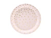 Talerze papierowe "Różowe w Kropki", 18 cm, 6 szt.