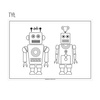 Paper placemats - coloring book "Robot" 31 x 43 cm 250 pcs.