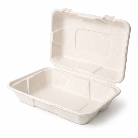 Wood pulp menubox unlined 1000 ml, 23 x 15.5 x 8 cm 50 pcs.