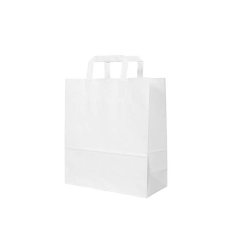 Torba papierowa z uchwytem biała 32 x 22 x 25 cm 250 szt.