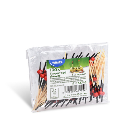 Snack sticks "Bead" 7 cm 100 pcs.