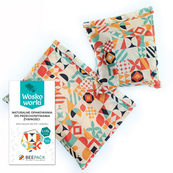 Beeswax bags "Geometry" set L+XL 1 pc.