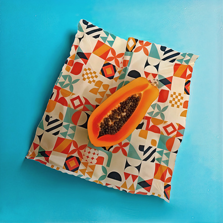 Waxwork "Geometric Pattern" size "L" 36 x 36 cm 1 pcs.