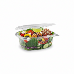 rPET container with lid 500 ml, 15 x 12.5 x 5.5 cm, 50 pcs