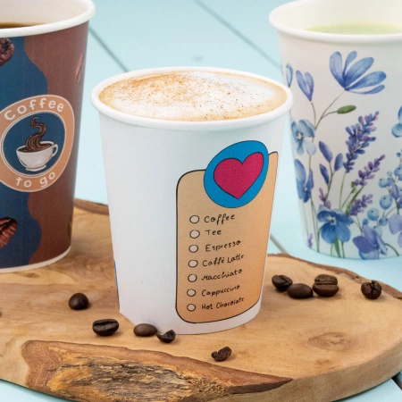 Paper cup dispersion "Coffeelove" 250 ml, ¶. 80 mm 50 pcs.