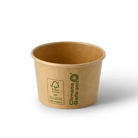 Kubeczek papierowy na lody kraft 130 ml, śr. 76 mm, 50 szt.