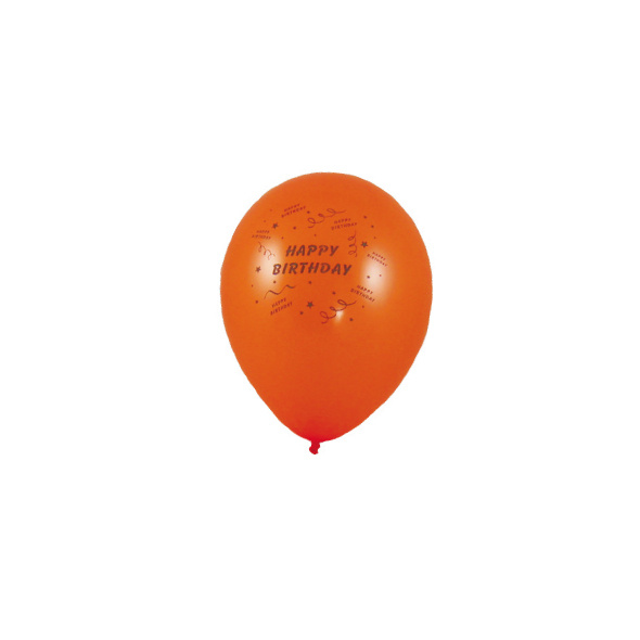 Balon "Happy Birthday" mix kolorów 25 cm 10 szt.