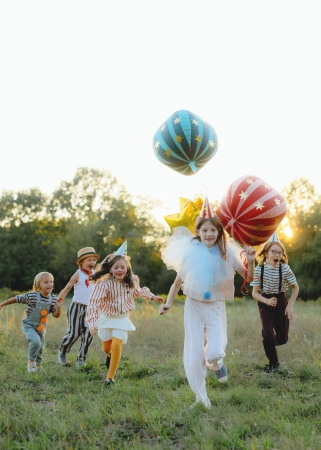 Foil Balloon "Ball with Stars", 75 cm, 1 pc