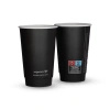 Black Double Wall Paper Cup 450 ml, Ø90 mm 25 pcs