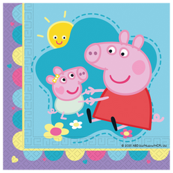 2-ply napkins “Peppa Pig”, 33 × 33 cm, 20 pcs