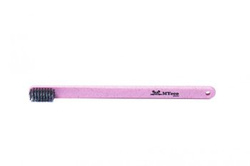 Natural FLAT soft pink toothbrush 1 piece.