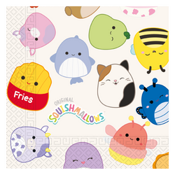 2-ply napkins “Squishmallows”, 33 × 33 cm, 20 pcs