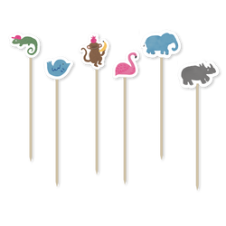 Decorative Toothpicks Animals, 24 pcs.