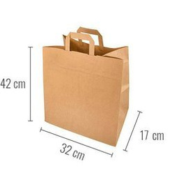 Paper bag with handle 32x17x42 cm 250 pcs.