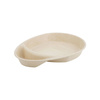 Reusable bipartite cream containers 27.5 x 20 x 3.5 cm 60 pcs.