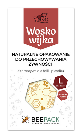 Woskowijka "Pszczoły" rozmiar "L" 36 x 36 cm 1 szt.