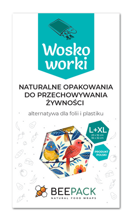 Woskoworki "Ptaszki" zestaw L+XL 1 szt.
