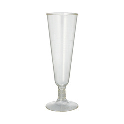 PLA champagne glasses 100 ml 5,5 x 16 cm 6 pcs.