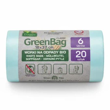 Compostable garbage bags 6L 20 pcs.