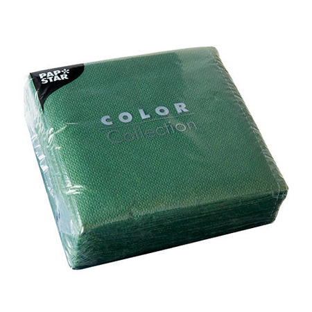 1-layer napkins dark green 1/4 33 x 33 cm 100 pcs.