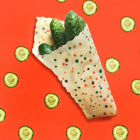 Woskowijka "Groszki" rozmiar "M" 25 x 25 cm 1 szt.