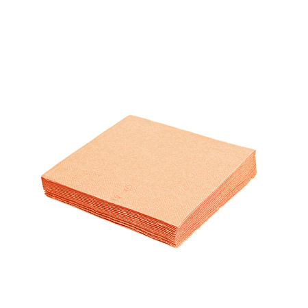 2-ply Light orange napkins 1/4 fold 24 x 24 cm, 250 pcs.