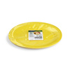 Round paper plate, yellow, 23 cm in diameter, 10 pcs.