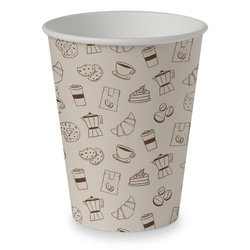 Kubek papierowy "Ikonki", Clarina, Ø 90 mm, 350 ml, 50 szt.