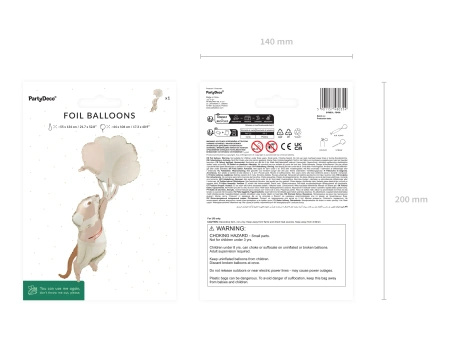 Foil Balloon "Mouse", 44 × 104 cm, 1 pc