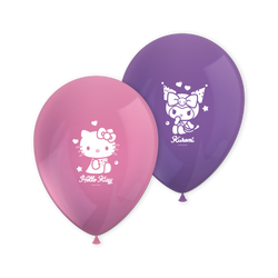 Latex balloons “Hello Kitty & Kuromi” 28 cm, 8 pcs