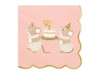 2-Ply Paper Napkins "Pink Mice", 33 × 33 cm, 12 pcs